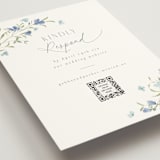 "Sweeping Meadow" - RSVP Online Enclosure Cards in Aquamarine by Everett Paper Goods - Detail