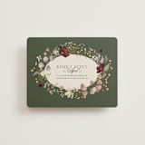 "fleur sauvage" - RSVP Online Enclosure Cards in Vert by Erin Deegan - Front