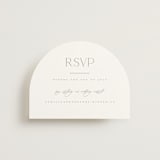 "The Hudson" - RSVP Online Enclosure Cards in Latte by Kristie Kern - Front