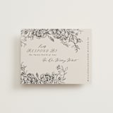"etched floral" - RSVP Online Enclosure Cards in Stone by Phrosné Barwood - Front