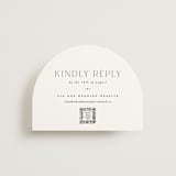 "Grande" - RSVP Online Enclosure Cards in Cotton by Carolyn Nicks - Front