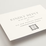 "Grande" - RSVP Online Enclosure Cards in Cotton by Carolyn Nicks - Detail