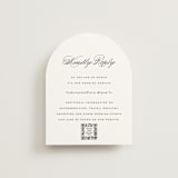 "Classically Elegant" - RSVP Online Enclosure Cards in Snow by Brandy Folse - Front