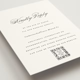 "Classically Elegant" - RSVP Online Enclosure Cards in Snow by Brandy Folse - Detail