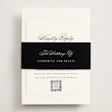 "Classically Elegant" - RSVP Online Enclosure Cards in Snow by Brandy Folse - Assembled with Belly Band