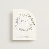 "Enchanted Evening" - RSVP Online Enclosure Cards in Lavender by Design Lotus - Front