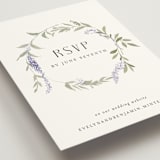 "Enchanted Evening" - RSVP Online Enclosure Cards in Lavender by Design Lotus - Detail