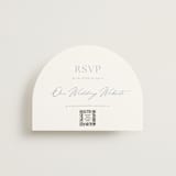 "Modern Air" - RSVP Online Enclosure Cards in Dusty Blue by Stacey Meacham - Front