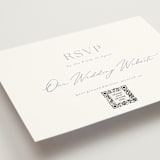 "Modern Air" - RSVP Online Enclosure Cards in Dusty Blue by Stacey Meacham - Detail