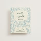 "Bloom" - RSVP Online Enclosure Cards in Waterfall by Kelly Watkins - Front