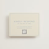 "Brooklyn" - RSVP Online Enclosure Cards in Cerulean by Ellen Schlegelmilch - Front