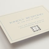"Brooklyn" - RSVP Online Enclosure Cards in Cerulean by Ellen Schlegelmilch - Detail