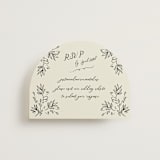 "Sundaland Gardens" - RSVP Online Enclosure Cards in Ivory by Ani Somi - Front