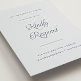 "Modernne" - RSVP Online Enclosure Cards in Powder by Carolyn MacLaren - Detail
