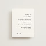 "Align" - RSVP Online Enclosure Cards in Cotton by Jennifer Postorino - Front