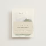 "Hillside" - RSVP Online Enclosure Cards in Moss by Hannah Williams - Front