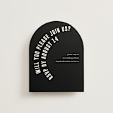 "Spin" - RSVP Online Enclosure Cards in Cream by Pixel and Hank - Front
