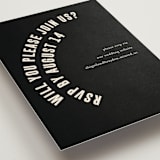 "Spin" - RSVP Online Enclosure Cards in Cream by Pixel and Hank - Detail