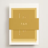 "Colorfield" - RSVP Online Enclosure Cards in Buttercup by Snow and Ivy - Assembled with Belly Band