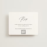 "Belle Romance" - RSVP Online Enclosure Cards in Onyx by Katherine Moynagh - Front