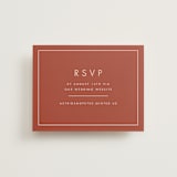 "Jot" - RSVP Online Enclosure Cards in Peach Cream by Snow and Ivy - Front