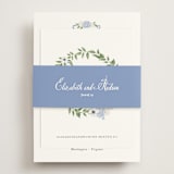 "Sweethearts" - RSVP Online Enclosure Cards in Periwinkle by Design Lotus - Assembled with Belly Band