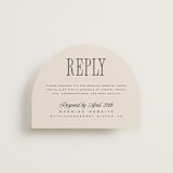 "Riviera" - RSVP Online Enclosure Cards in Linen by Kelly Schmidt - Front
