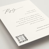 "Graceful" - RSVP Online Enclosure Cards in Onyx by Jennifer Postorino - Detail