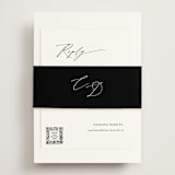 "Graceful" - RSVP Online Enclosure Cards in Onyx by Jennifer Postorino - Assembled with Belly Band