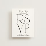 "Numerical" - RSVP Online Enclosure Cards in Lily by Owl and Toad - Front