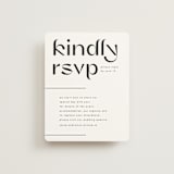 "Marcona" - RSVP Online Enclosure Cards in Ink by Blustery August - Front