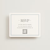 "Dotted Classic" - RSVP Online Enclosure Cards in Hydrangea by Carolyn MacLaren - Front