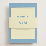 "Sienna" - RSVP Online Enclosure Cards in Skyblue by Ellen Schlegelmilch - Assembled with Belly Band