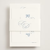 "Aristocratic" - RSVP Online Enclosure Cards in Sky by Creo Study - Assembled with Belly Band