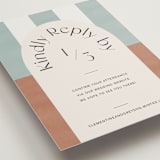 "Trois" - RSVP Online Enclosure Cards in Almond by Blustery August - Detail