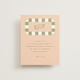 "Boardwalk" - RSVP Online Enclosure Cards in Peach by Baumbirdy - Front