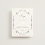 "Vintage Whimsy" - RSVP Online Enclosure Cards in Peony by Corinne Malesic - Front