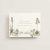 "Rancho" - RSVP Online Enclosure Cards in Verde by Megan Davis - Front