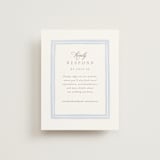 "Bristol" - RSVP Online Enclosure Cards in Aqua by Jennifer Wick - Front