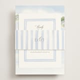 "Bristol" - RSVP Online Enclosure Cards in Aqua by Jennifer Wick - Assembled with Belly Band