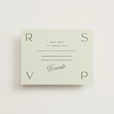 "Swoon" - RSVP Online Enclosure Cards in Lemongrass by Sam Dubeau - Front
