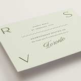 "Swoon" - RSVP Online Enclosure Cards in Lemongrass by Sam Dubeau - Detail