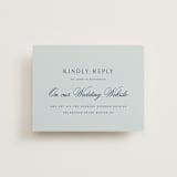 "Landscape Script" - RSVP Online Enclosure Cards in Sky by Kelly Schmidt - Front