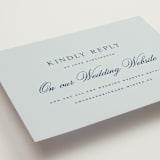 "Landscape Script" - RSVP Online Enclosure Cards in Sky by Kelly Schmidt - Detail
