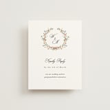 "Monogramed" - RSVP Online Enclosure Cards in Blush by Susan Moyal - Front