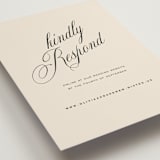 "Modern Romance" - RSVP Online Enclosure Cards in Almond by Eric Clegg - Detail