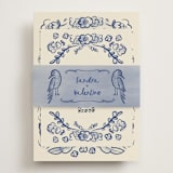 "Santa Catalina" - RSVP Online Enclosure Cards in Marseille Bleu by Ani Somi - Assembled with Belly Band