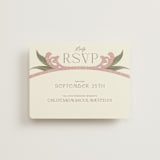 "1081" - RSVP Online Enclosure Cards in Blush by GeekInk Design - Front