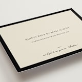 "Bocce" - RSVP Online Enclosure Cards in Tuxedo by Megan Davis - Detail
