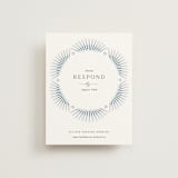 "AKARI" - RSVP Online Enclosure Cards in Wave by Melanie Kosuge - Front